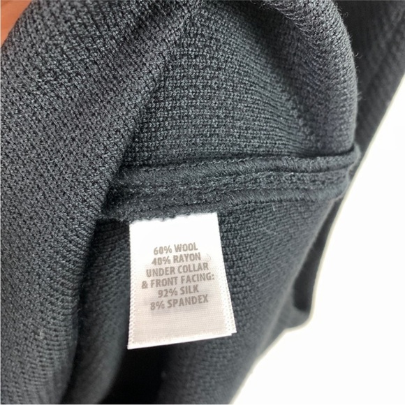 St. John Caviar Micro Boucle Knit Wool Blend Dress Black-8 - Picture 3 of 8